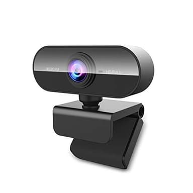 DDKJ Webcam pc con Microfono, Web Cam Full hd 1080P 30fps usb pc Camera, Rotazione di 360 Gradi Plug & Play Web Camera per Windows Macos Linux Zoom Streaming Youtube Skype Gaming Video