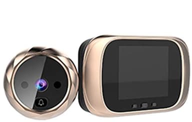 New atterraggio 7,1 cm 6 mesi di tempo standby video campanello spioncino Viewer, golden