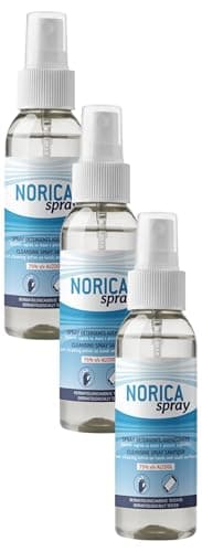 Norica Spray Igienizzante mani e piccole superfici ad Azione Rapida - 100 ml (Confezione da 3)