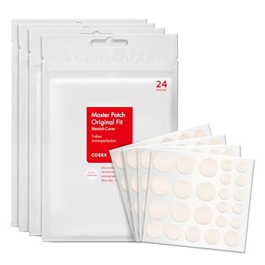 COSRX Acne Master Patch Original Fit (96 Pezzi), Cerotti per Brufoli, Pimple Patch, Brufoli da Acne, Cura Della Pelle, Skincare Coreana heart 2개 (4 Pezzi (96 Unità))