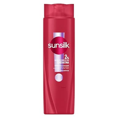 Sunsilk Shampoo Keratin, con 2% di Ultra Liss Complex con Cheratina, per 72 ore di Capelli Rimpolpati e Ultra Lisci*, Nutre in Profondità, 100% Plastica Riciclata**, 250 ml