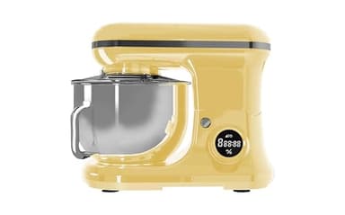 PYRAMIDEA Impastatrice con Display Digitale 8 velocità Testa Sollevabile 1200W con Funzione Pulse Capienza 5,2L Colore Crema IP5200C