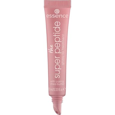 Essence Cosmetics The Super Peptide Glossy Lip Treatment, Levigante, con Vitamine, Curativo, Lucida, 10 ml
