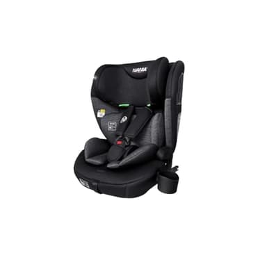 Seggiolino auto Nania Milano ISOFIX 76-150 cm, Gruppo 1/2/3 da 9 a 36 kg, da 15 mesi a 12 anni, Poggiatesta regolabile con 12 livelli di regolazione, Protezione laterale,Portabicchieri