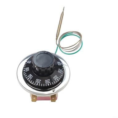 Interruttore regolatore di temperatura per forno elettrico, termostato regolabile da 50 a 400 gradi Celsius, 2 pin, per cucina e apparecchiature di riscaldamento