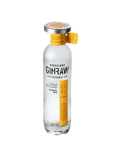 GinRaw GIN ORIGINALE - Liquori botanici. Gin PREMIUM di Barcellona ottenuto dalla distillazione di sostanze botaniche a bassa temperatura. Bottiglia da 700 ml