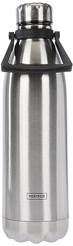 Nerthus FIH 593 593-Thermos a Doppia Parete per Freddo e Caldo. Design Inox di Acciaio Inossidabile Senza BPA. Tappo ermetico, Metallo, 1500 ml