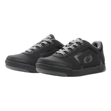 O'NEAL | Scarpe da Mountain Bike | MTB MX | Vegan | Equilibrio tra Grip e riposizionamento del Piede | Scarpa V.22 con Pedale Piatto a Spillo | Adulto | Nero Grigio | 45