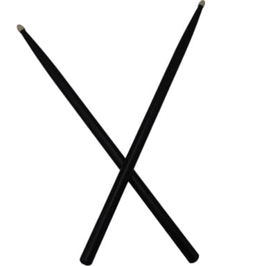 1 paio di bacchette nere personalizzate con stampa desiderata 5A | bacchette per batteria personalizzate con stampa | Regali per batteristi - uno dei migliori regali per drummer