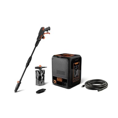 Black+Decker Idropulitrice BXPW1900C, Compatta, ad Alta Pressione, per Auto ed Esterni Casa, Pressione max. 150 bar, Portata max. 460 l/h, Potenza Assorbita 1900 W