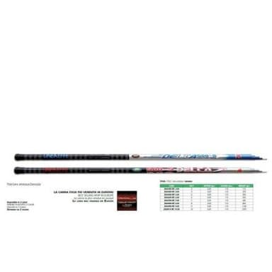 Lineaeffe - Delta Fissa - Canna da Pesca Fissa Telescopica in Fibra di Vetro - Robusta e Affidabile - Con Impugnatura Antiscivolo - Azione di Punta da 5g a 20g - Lunghezza Variabile da 3m a 10m