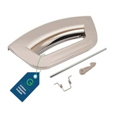 G GRIMALDI Maniglia Ricambio Oblò per Lavatrice Ariston Hotpoint Indesit, Kit sostituzione maniglione porta Compatibile con Modelli originali C00286151, C00288568, 482000031820 Vari colori (Cromo)