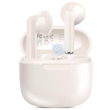 AsiceSound Cuffie Bluetooth,Auricolari Bluetooth 5.3 con Stereo HiFi Immersivo,Wireless con Ricarica Rapida USB-C,IPX7 Impermeabili,46H