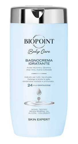 Biopoint - Bagno Crema Idratante, Detergente Doccia ad Azione Tonificante e Idratante, Dona Freschezza e Tono per una Pelle Morbida e Idratata, 400 ml