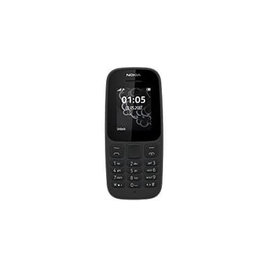 Nokia 105 2017 Telefono Cellulare, Display 1.8'', 4 MB, Nero [Italia]