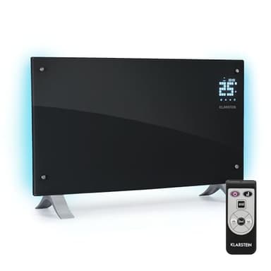 Klarstein Stufa Elettrica Basso Consumo, 2000W, Termoconvettore a Parete con Termostato, Termosifone , Calorifero Riscaldamento Portatile