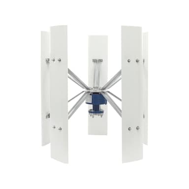 TFIANYNI Generatore eolico verticale da 100 W, turbina eolica con 5 pale e controller, magnete permanente, generatore sospeso, turbina eolica per casa, campeggio (12 V)