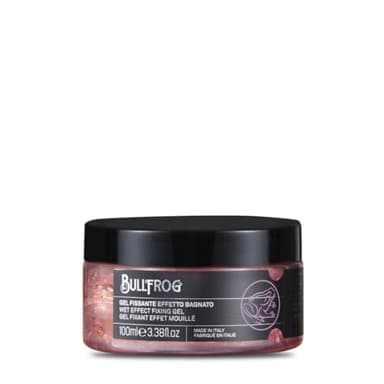 Bullfrog Gel Styling Effetto Bagnato 100ml Gel Scultura Naturale Capelli Look Lucido e Definito Finitura Precisa Lucida Made in Italy