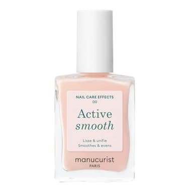Manucurist Active Smooth 00 Smalto per Unghie Trattamento Riparatore Lisciante Rosa- Vegan & Made in France - Smalto Rinforzante Unghie, Smalto Nude - Trattamento per Unghie Danneggiate - Regalo Donna
