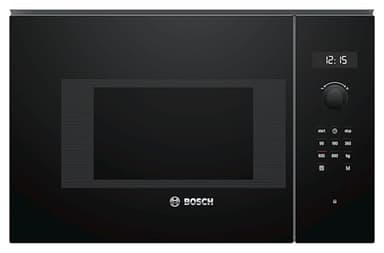 Bosch BFL524MB0, Serie 6, Microonde da incasso, 7 Programmi automatici cottura, Display digitale a LED, Cleaning Assistance, Nero