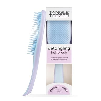 Tangle Teezer Ultimate Detangler - Districa i capelli bagnati e asciutti - Anti-rottura e scioglinodi. Design con setole a doppio livello - Spazzola adatta a tutti i tipi di capelli - Lilla e Celeste