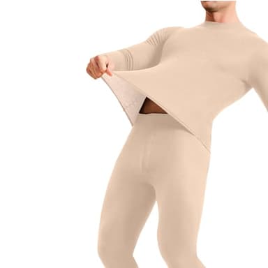 Generico Intimo Termico Uomo Maglia Termica Pantaloni Termici Set Termico Uomo Completo Termico Invernale Abbigliamento Termico Lana per Sci Palestra Ciclismo Calcio Corsa Running Calzamaglia Termica