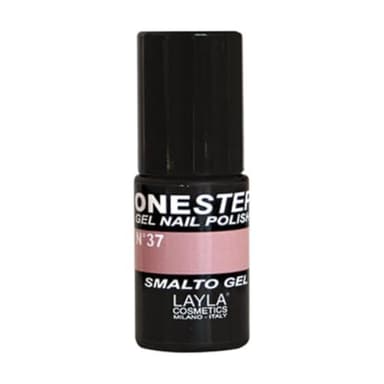 LAYLA ONE STEP Smalto Semipermanente in Gel 3-in-1 Veloce e Facile Applicazione Durata 3 Settimane Alta Pigmentazione Senza Strato di Dispersione 5ML Layla Cosmetics N.37 CONFETTI (Viola)