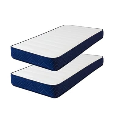 Sleephome Kit 2 Pezzi | Materasso Memory 20 cm | Singolo 80x190 Vaniglia Plus | 100% Made in Italy | Ortopedico e Ergonomico | Anallergico e Antibatterico | Antiacaro e Traspirante