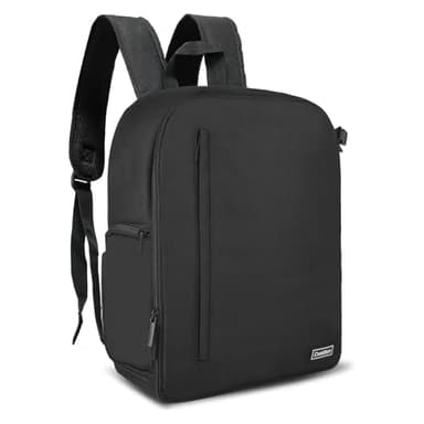 Cwatcun Zaino per Fotocamera Professionale per Fotocamera Mirrorless SLR/SLR Borsa Fotografica Impermeabile Compatibile con Fotocamera Sony Canon Nikon e Accessori per Treppiede(2.0 Large, Nero)