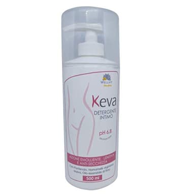 Wellvit KEVA DETERGENTE INTIMO Per La Donna In MENOPAUSA E In CASO Di SECCHEZZA VAGINALE. NATURALE