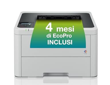 Brother HLL3220CWE EcoPro Stampante LED a Colori, 18 ppm Mono e Colore, 256 MB, Wi-Fi e USB a 5 GHz, Vassoio carta da 250 fogli, Pannello di controllo LCD a 1 riga