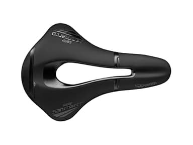 Selle San Marco SHORTFIT Dynamic - Sella per Bici da Strada, Corsa e Gravel, con Foro Anatomico e Telaio in Manganese - Taglia L3, Nero