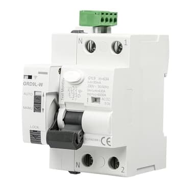 DEWIN Interruttore Magnetotermico Differenziale WiFi 63A 30mA 2P AC220V Salvavita MCB/RCCB,Il reset e la disconnessione possono essere controllati dall'applicazione.Oppure reimpostare manualmente.