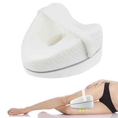LxsNyvantic Cuscino Per Gambe,Memory Foam, Traspirante, Cuscino Ergonomico Con Cinghie Per Le Gambe, Allevia Il Dolore Alla Schiena, Alla Vita E All'anca (adatto Alla Gravidanza)