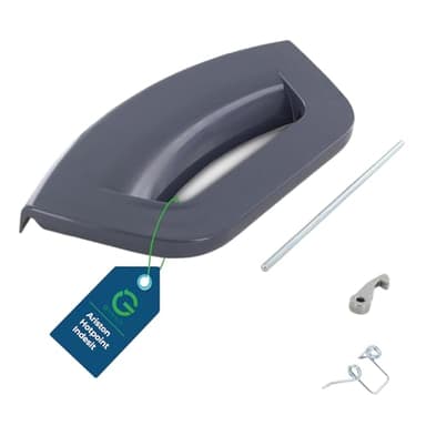 G GRIMALDI Maniglia Ricambio Oblò per Lavatrice Ariston Hotpoint Indesit, Kit sostituzione maniglione porta Compatibile con Modelli originali C00286151, C00288568, 482000031820 Vari colori (Grigia)