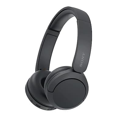 Sony Cuffie Bluetooth wireless WH-CH520 - Durata della batteria fino a 50 ore con ricarica rapida, stile on-ear - Connessione Multipoint - Nero (Ricondizionato), UNICA