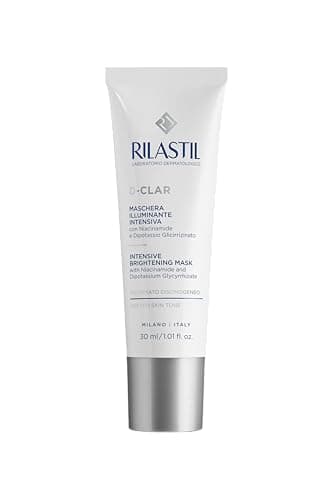 Rilastil D-Clar Maschera Illuminante Viso, Texture morbida e cremosa, Contrasta il colorito spento e irregolare, Confezione da 40 ml