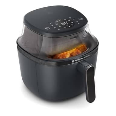 Philips Airfryer Serie 3000 7.2L, Finestra di Cottura, Friggitrice ad Aria 16-in-1, Tecnologia RapidAir Plus, Rimozione Grassi, App Ricette HomeID, Facile da Pulire (NA340/00)