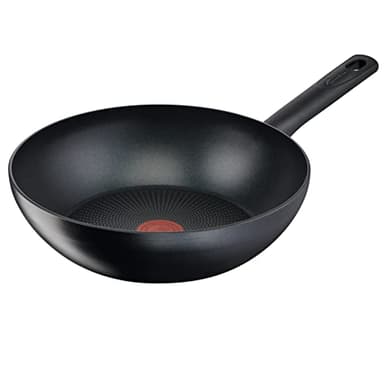 Lagostina Rigenera Green Wok Antiaderente in Alluminio 100% Riciclato Ø 28 cm, Padella Induzione Gas e Forno, Rivestimento Antigraffio, Manico Ergonomico