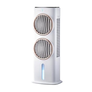 Condizionatore Portatile Super Silenzioso, Climatizzatore Senza Unità Esterna con Uscita Aria a Doppio Canale, Serbatoio d'Acqua da 10L e Telecomando