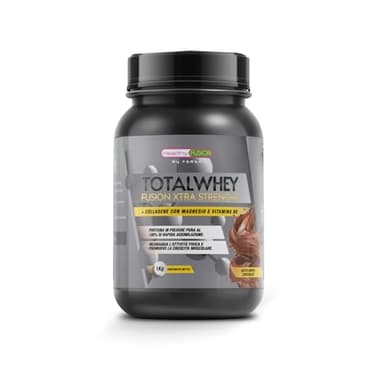 Healthy FUSION Proteine di Assimilazione Rapida del Siero di Latte con Collagene e Magnesio, Aumenta la massa e il recupero muscolare, Migliora l'allenamento sportivo, 1000g (Cioccolato)