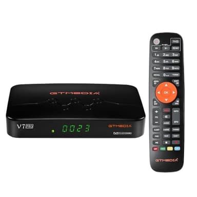 V7 Pro decoder satellitare TNT Combo DVB-S/S2/S2X + DVB-T/T2 con antenna WiFi USB/lettore di schede per Astra 19,2°E/EUTELSAT 5°W, 1080p Full HD H.265 HEVC 10bit ricevitore TNT satellitare