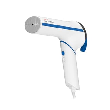 Polti Vaporella Vertical Styler GSM50B, Ferro da Stiro Verticale Portatile con Manico Pieghevole, Potenza 800 W, Riscaldamento in 30 Sec, Bianco e Blu