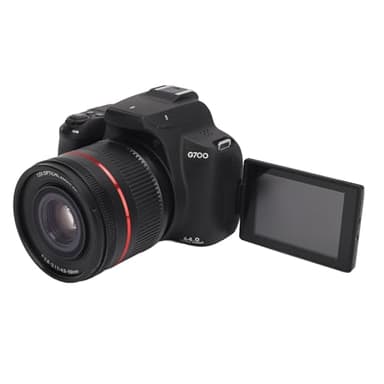 Fotocamera DSLR 4K 64MP, Fotocamera Mirrorless G7000 con Zoom Digitale 30X, Obiettivo da F4,9 a 59 Mm, Schermo IPS Ribaltabile da 3 Pollici, Videocamera Digitale WiFi Full HD,
