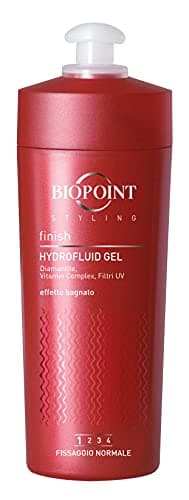 Biopoint Styling - Hydrofluid Gel Capelli a Fissaggio Normale, Effetto Bagnato Senza Residui, Azione Idratante e Protettiva, Dona Definizione e Luminosità, 200 ml