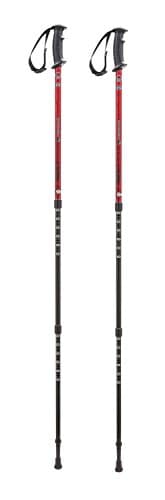 Ferrino GTA, Bastoncini da Trekking Rosso, 60-135 cm