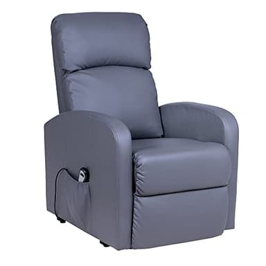 Gremium Poltrona Relax Elettrica Con Sistema Alzapersona, Reclinabile a Letto E Seduta Ergonomica In Tessuto Per Arredo Salotto, Soggiorno e Ufficio