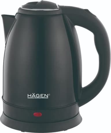 Hagen - cordless - Bollitore elettrico 1,8L in acciaio inox HAGEN HA5525-BLK-Nero