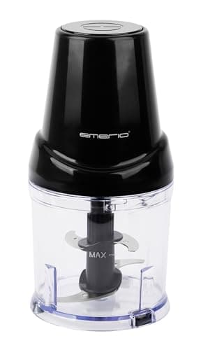EMERIO Tritatutto con capacità di 500 ml, 400 W, motore DC, tritatutto elettrico, 4 lame in acciaio inox, per tritare carne, cipolle, frutta, verdura