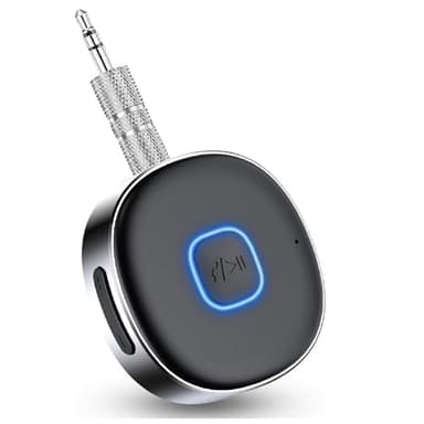 HORJOR Ricevitore Bluetooth Auto AUX, Mini Adattatore Bluetooth Auto Jack 3.5 mm,Chiamate In Vivavoce,Cuffie Cablate,Auto Altoparlanti